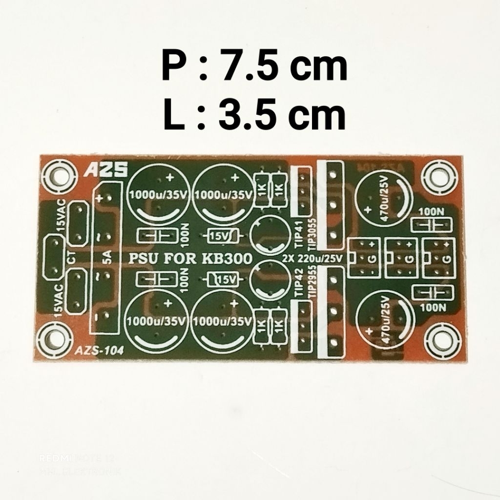 PCB PSU 5A Simetris For KB300 KB 300