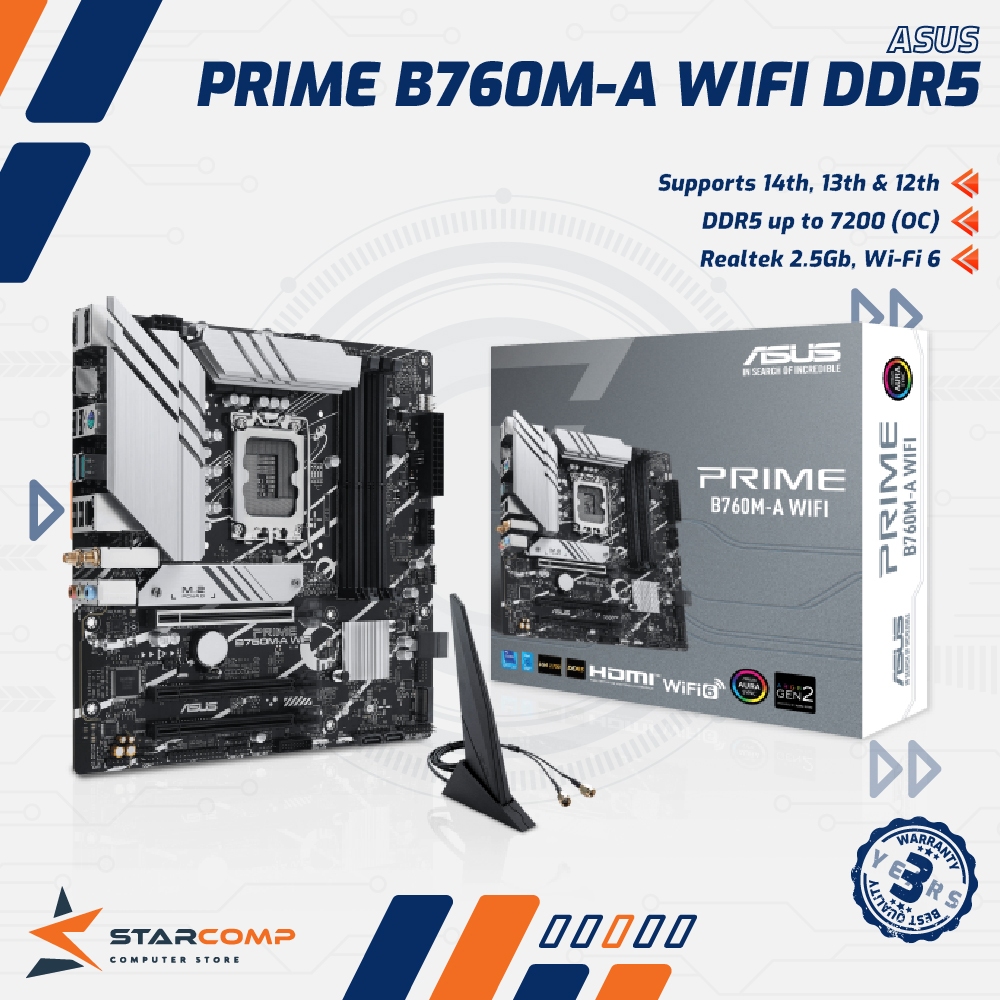Asus PRIME B760M-A WIFI D5 LGA1700 B760 DDR5