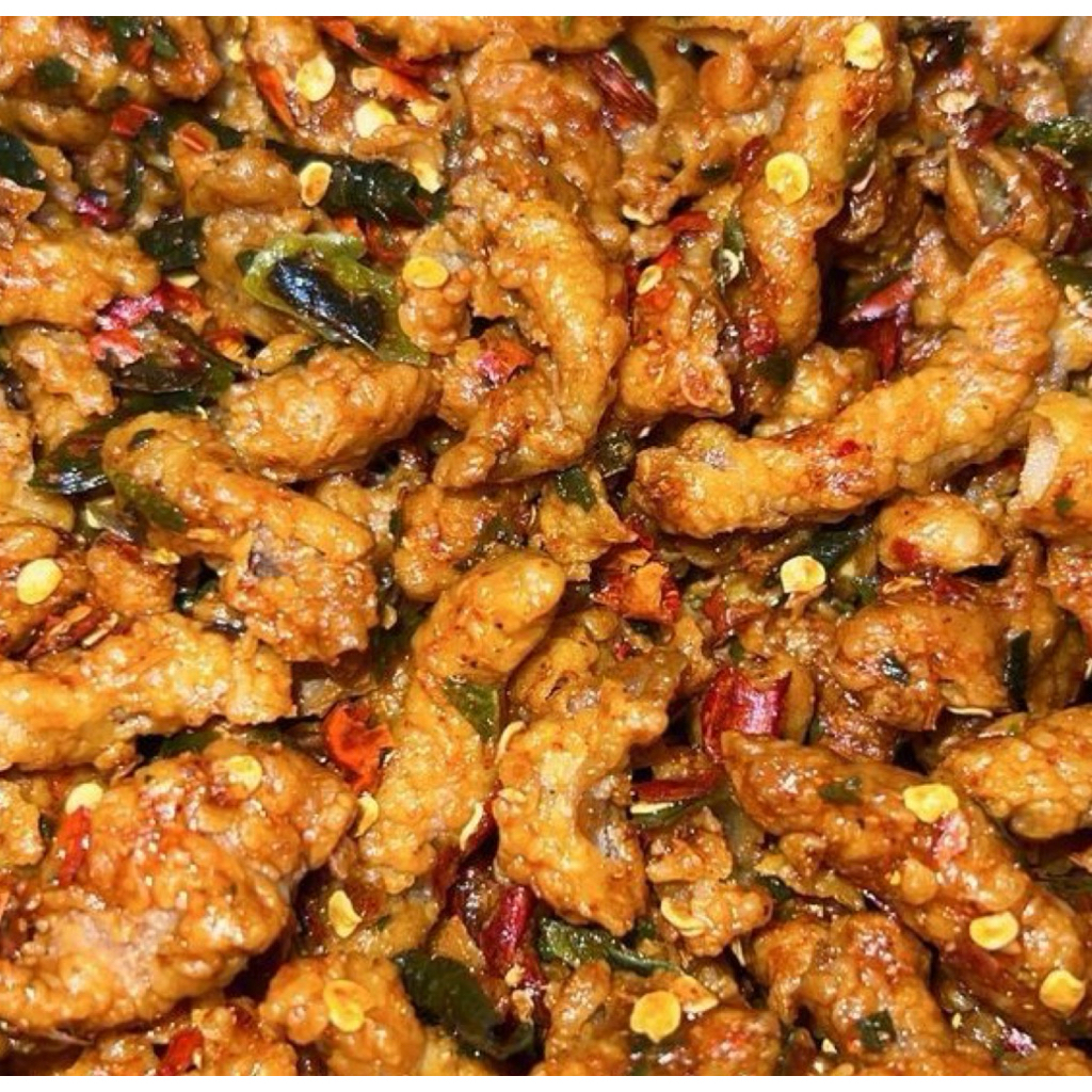 

Keripik Usus Ayam Pedas Gurih | Camilan Renyah Kekinian | Snack Usus Crispy Pedas