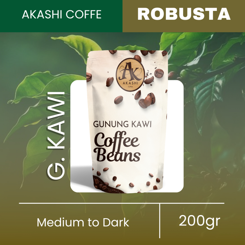 

Akashi Biji Kopi Robusta Gunung Kawi / Biji Kopi Robusta / Kopi Gunung Kawi
