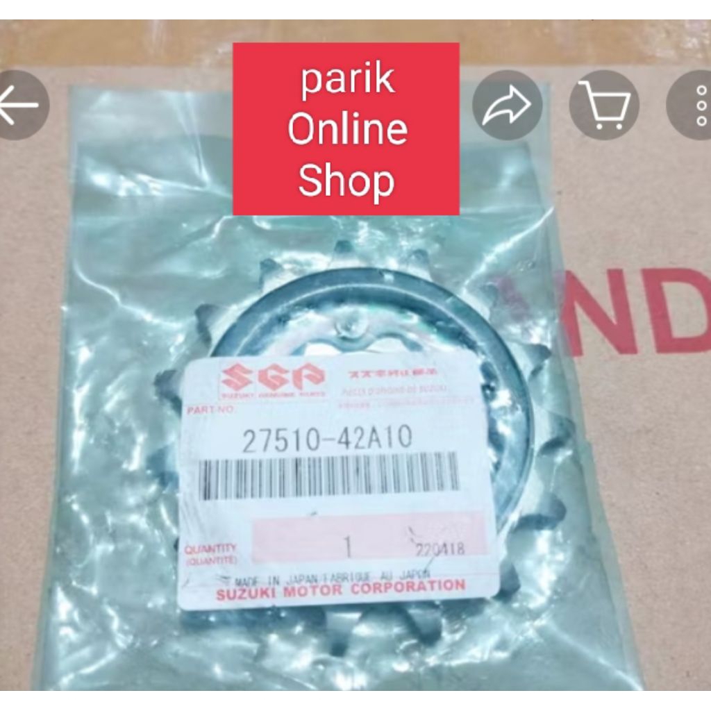 Gir Gear Depan Suzuki DR 200