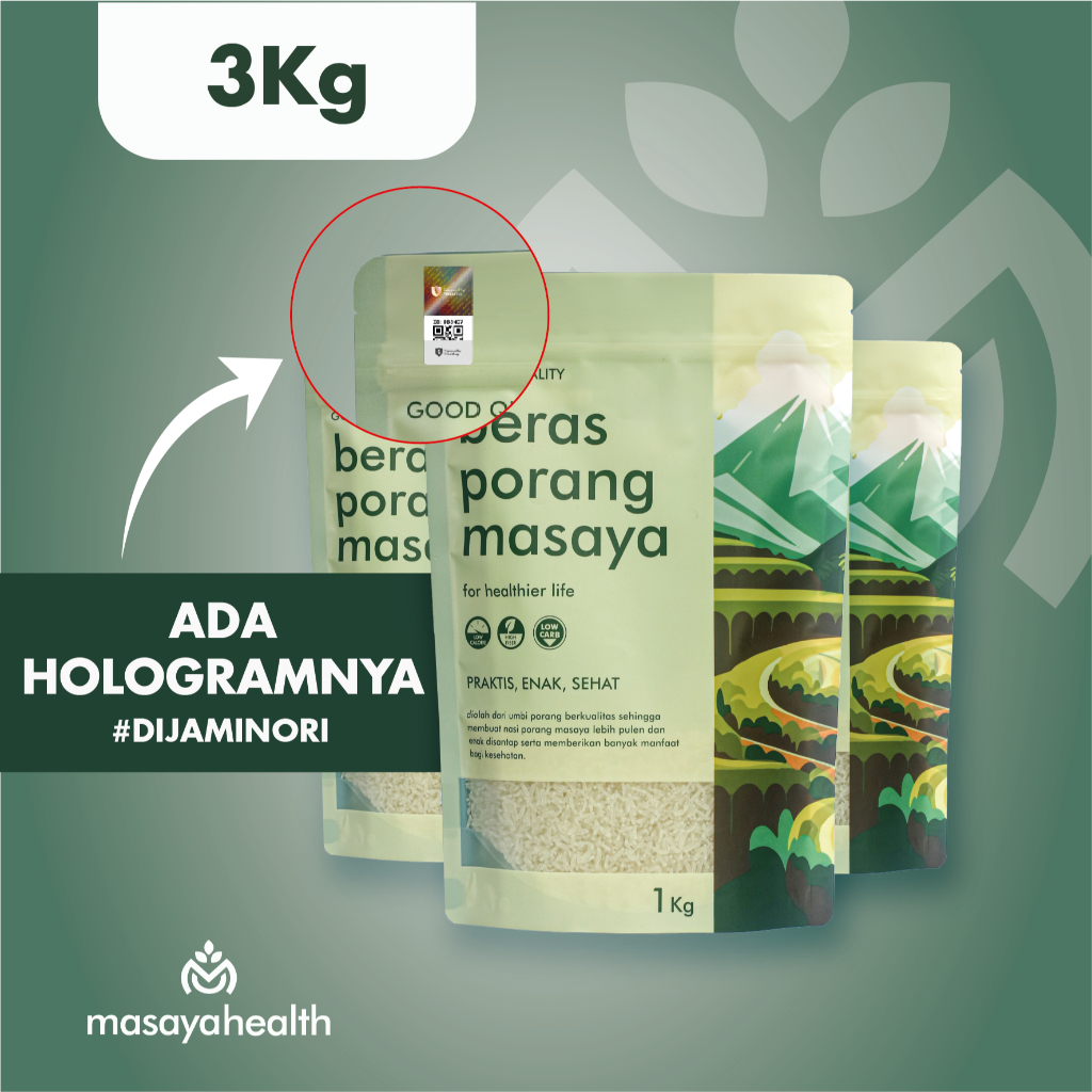 

Bundle 3kg Masaya Beras Porang | Instant Konjac Rice - Mudah & Praktis