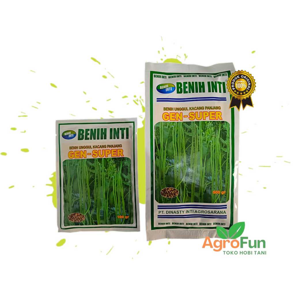 BENIH KACANG PANJANG GEN SUPER 100 / 500 GRAM - PRODUKSI BENIH INTI
