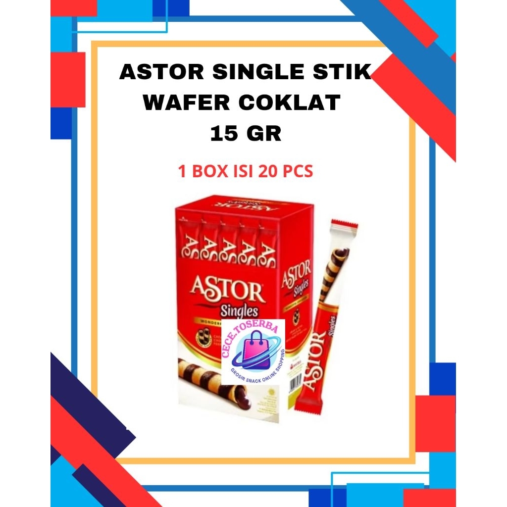 

ASTOR SINGLES WAFER STIK COKLAT 250GR