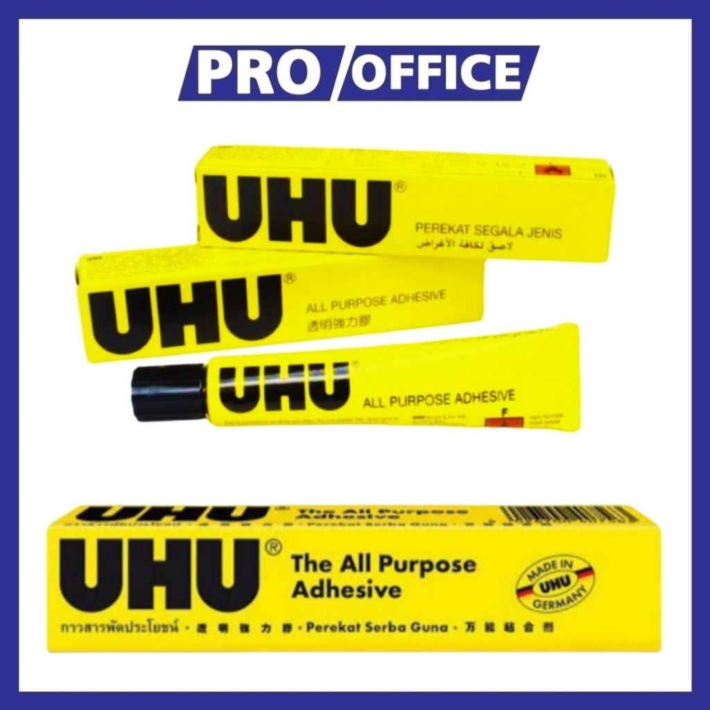 

ProOffice - Lem UHU 20 ml | Lem Serbaguna Transparan Praktis