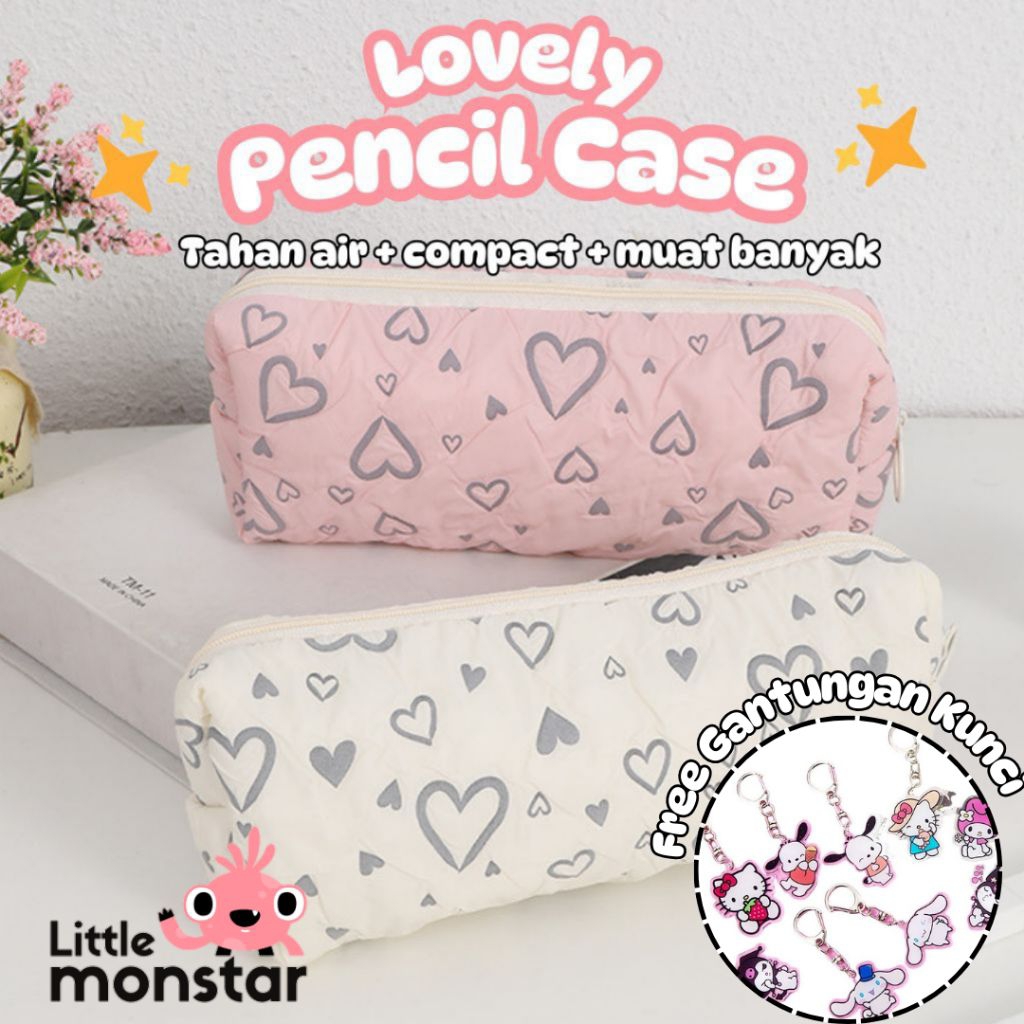 

Tempat Pensil Motif Love Cantik Tahan Air Kapasitas Besar Free Gantungan Kunci