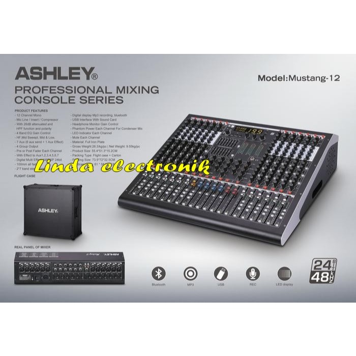 mixer ashley mustang 12 MIXER ASHLEY MUSTANG 12 12 channel original