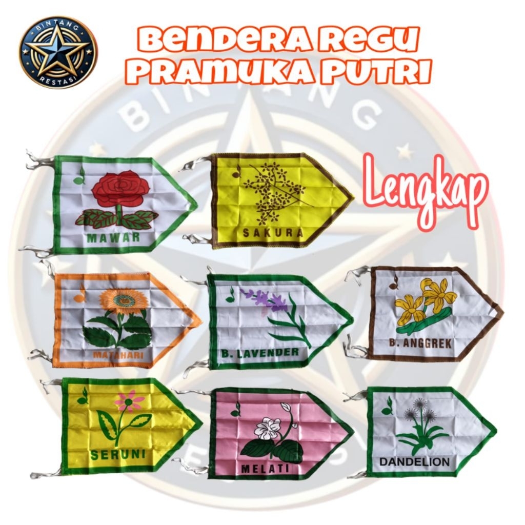 BENDERA REGU PRAMUKA PUTRI/BENDERA REGU PRAMUKA