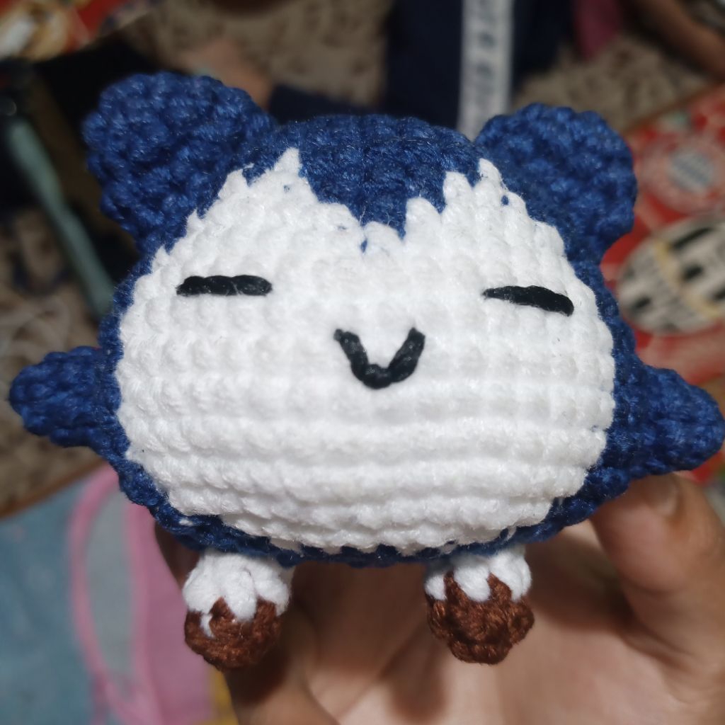 [CRONAD] Snorlax Pokemon Amigurumi | Boneka Rajut | Keychain Mainan Kunci Gift Souvenir