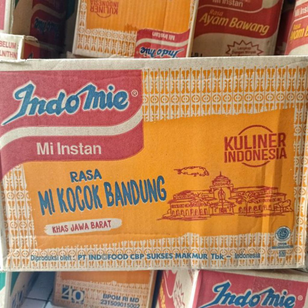 

Indomie Mi Instan Rasa Kocok Bandung – Karton 40 Bungkus murah meriah!