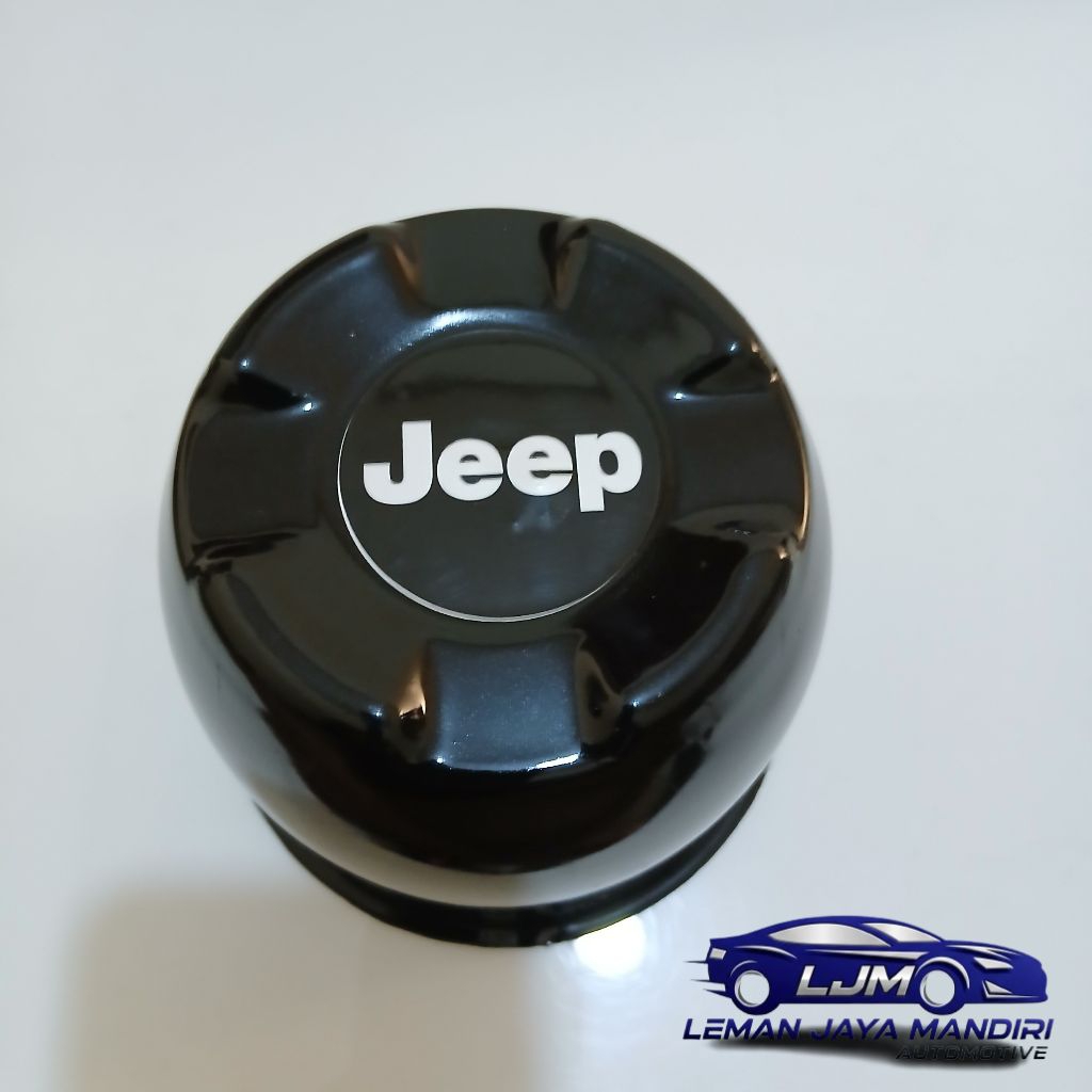 dop roda tutup velg mobil feroza escudo taft vitara logo jeep hitam abs diameter 11,6cm