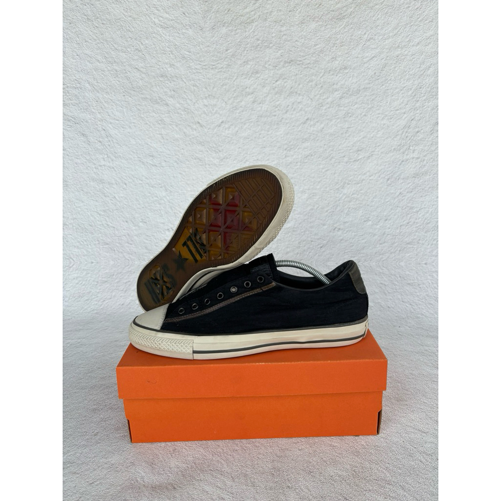 ( Size 43 ) Converse X John Varvatos Vintage Slip On Black White
