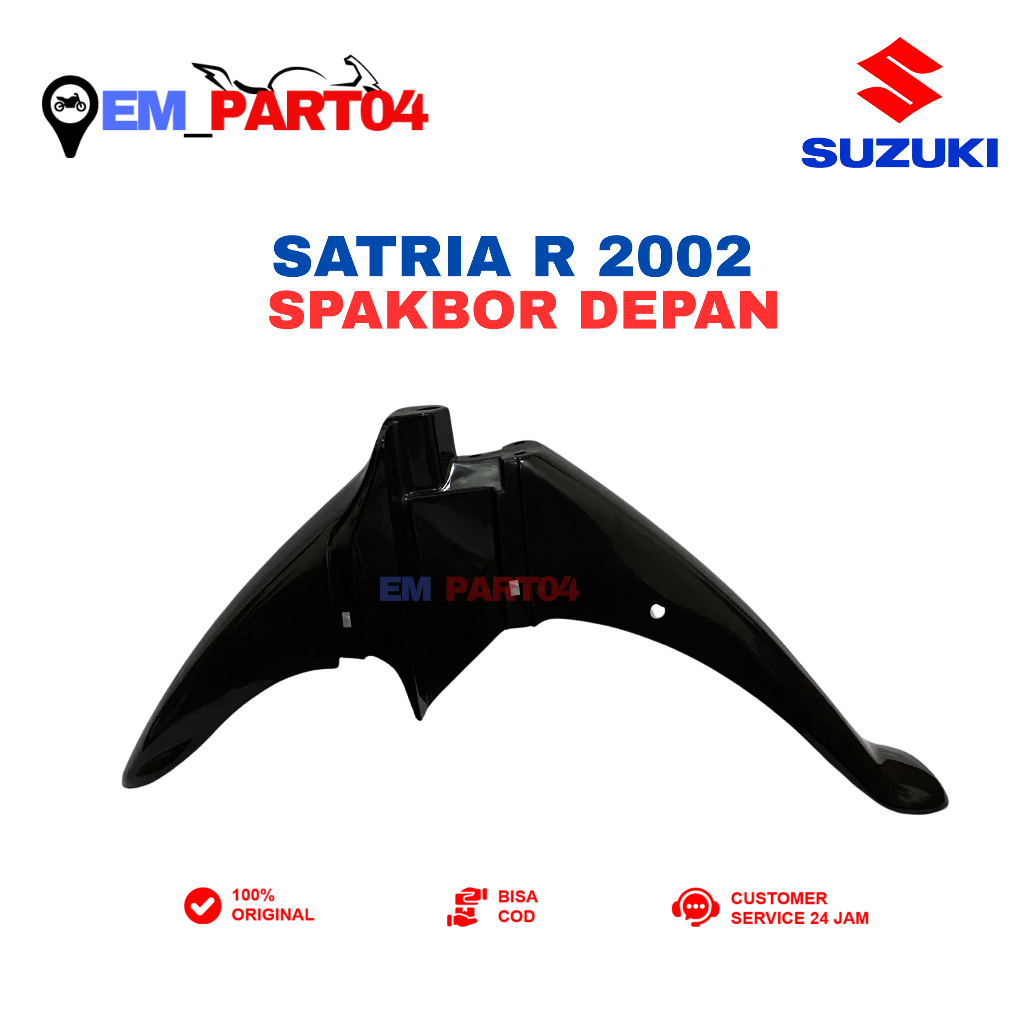 [ORIGINAL 100%] Sparepart Spakbor Depan dan Cover Shock kanan & kiri Suzuki Satria R 120 Lumba Origi