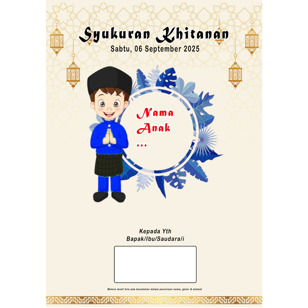 Syukuran Khitanan Sunatan