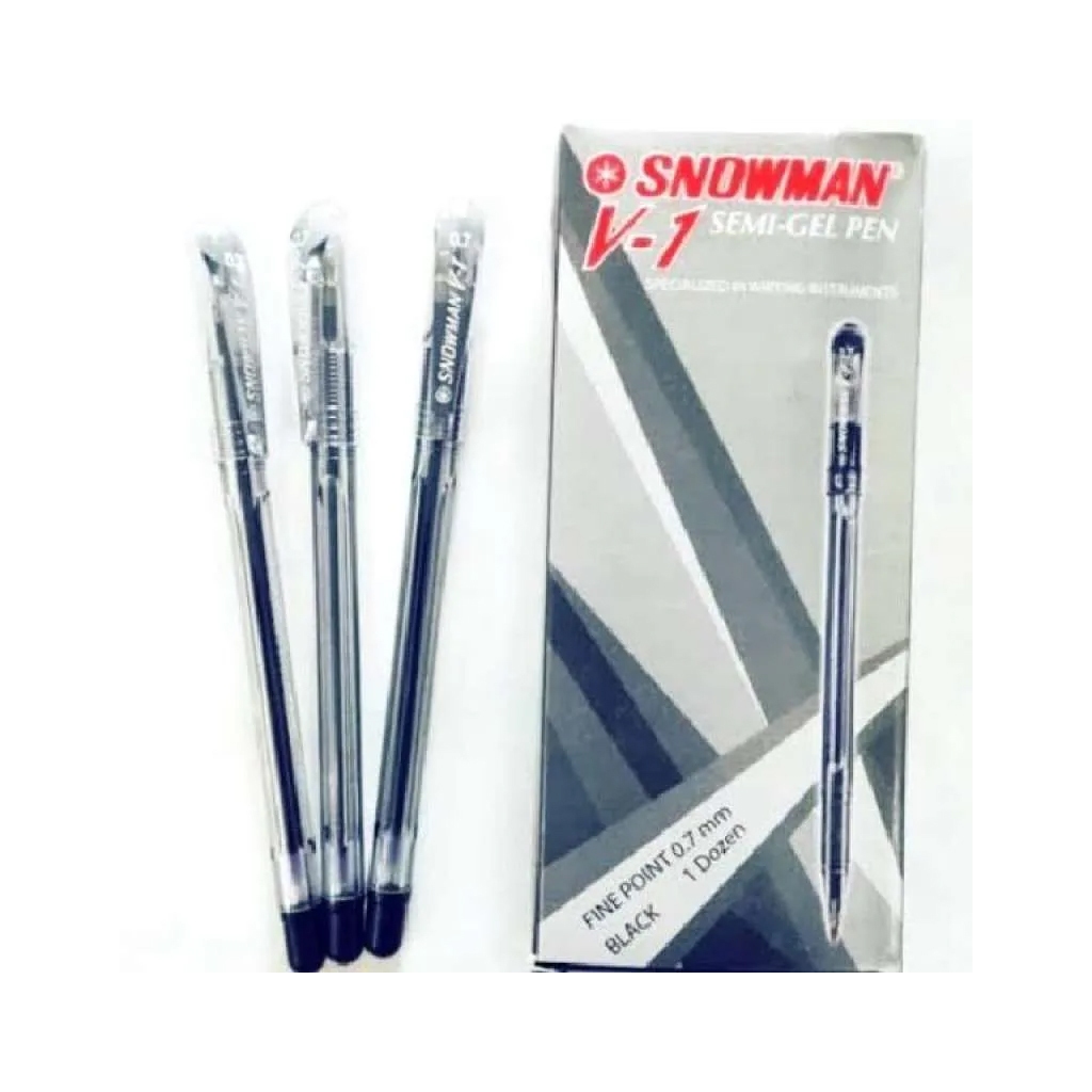 

Pulpen Snowman V-1 HITAM 1PACK