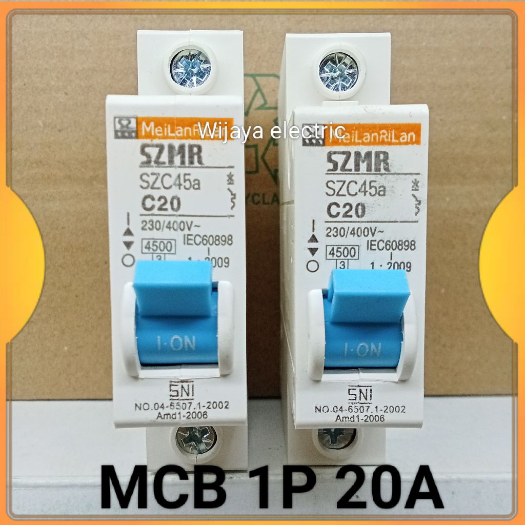 Manequin_Stored Mcb 1P 20A Szc45A Mcb 1Phase C20 Original Szmr