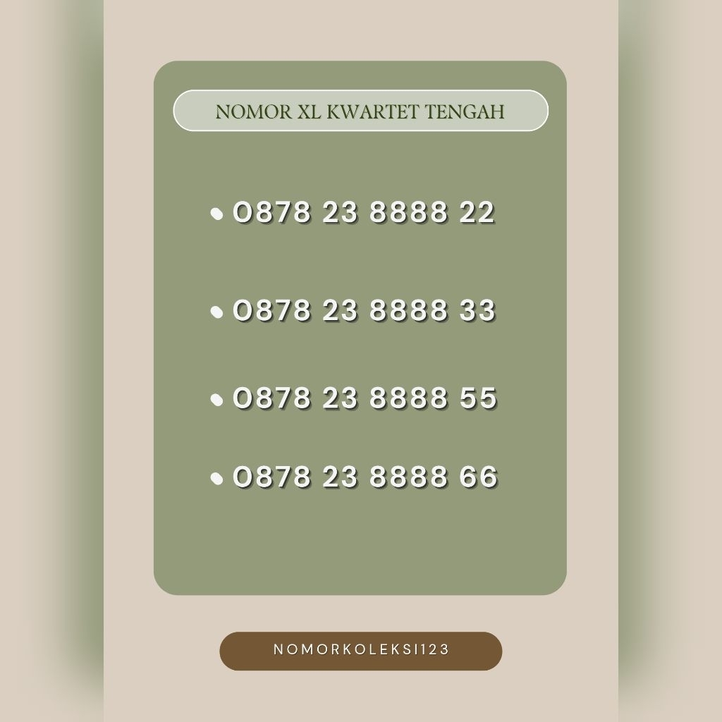 Nomor cantik XL murah 8888 nocan murah xl