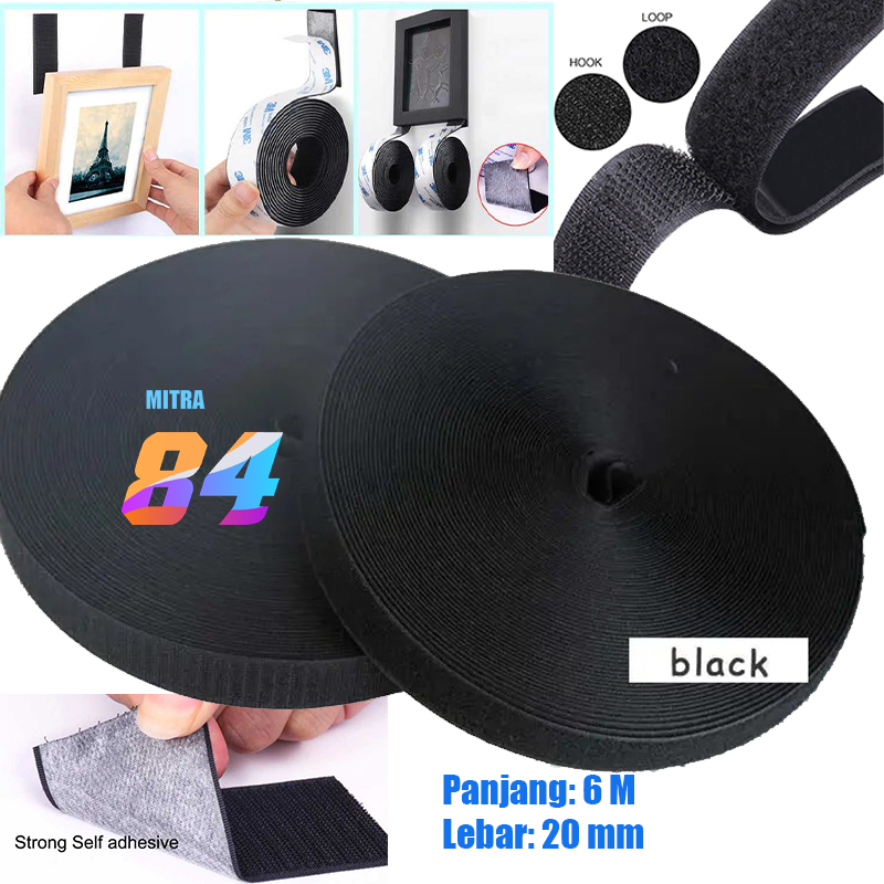 Lakban Double tape Velcro Doubletape Perekat Serbaguna lem Hook & Loop