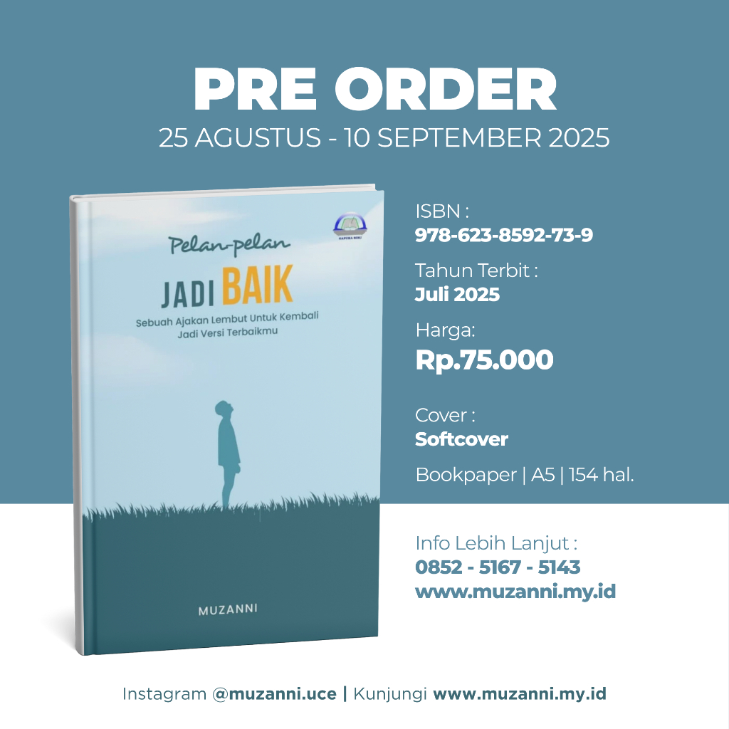 

PRE ORDER | Pelan-pelan Jadi Baik
