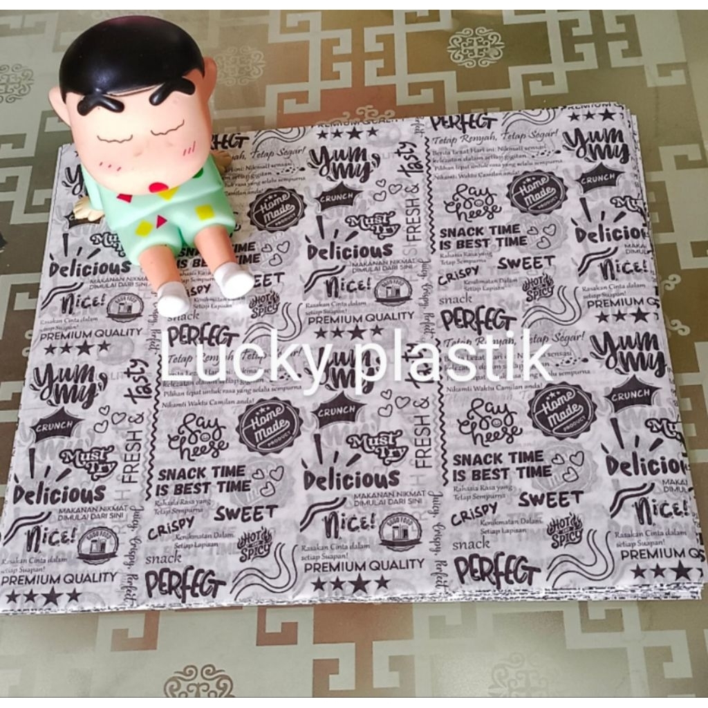 

kertas laminasi motif warna warni ukuran 25x27 cm motif kran hitam