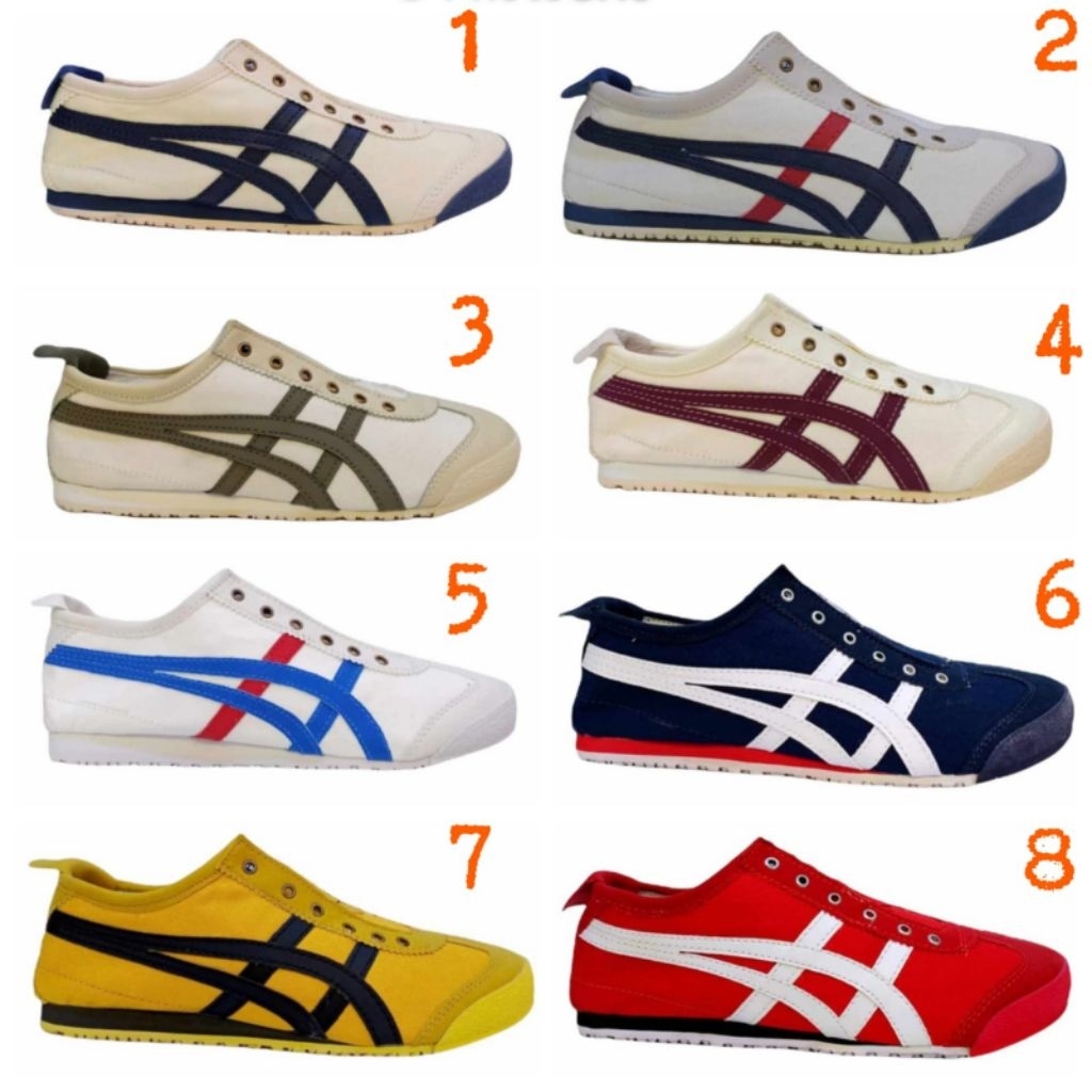 Sepatu Sneaker Slip on Pria dan Wanita tanpa tali