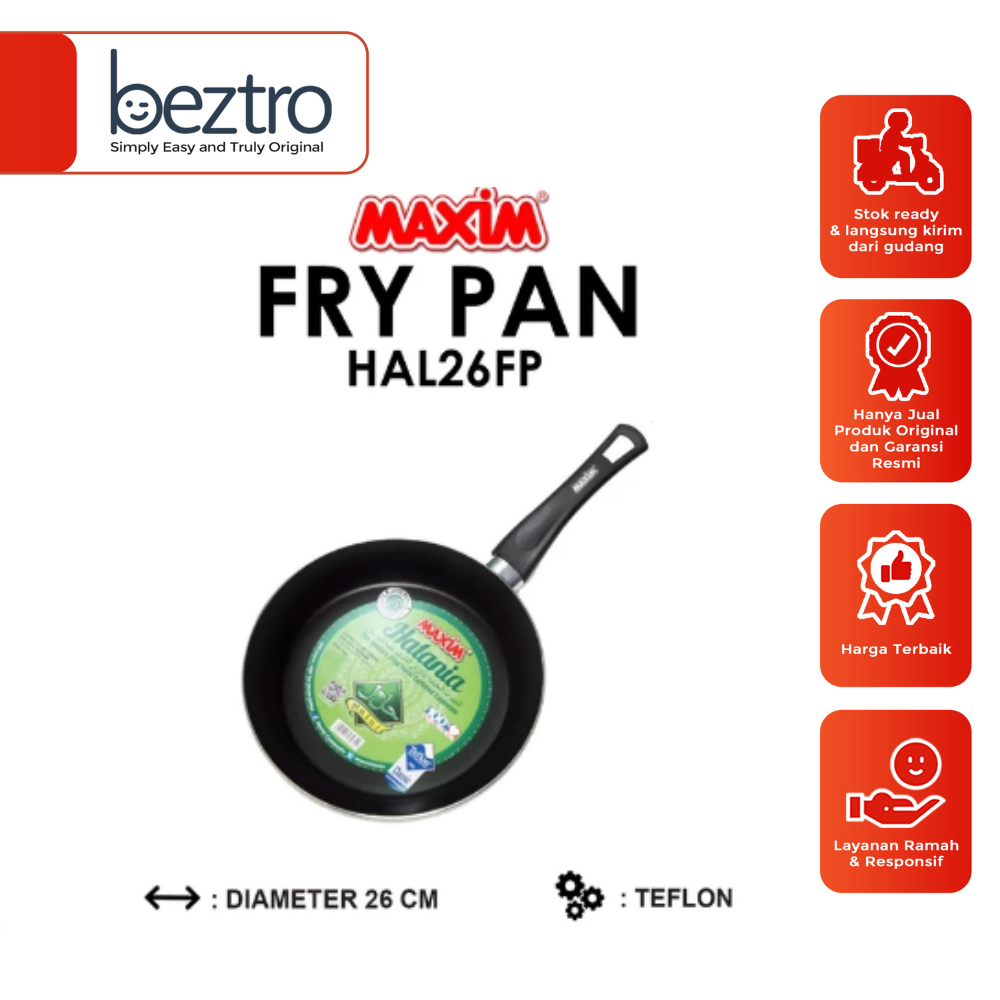 Maxim Frying Pan 26 Inch Halania HAL26FP – Halania 26 cm Fry Pan Wajan Penggorengan