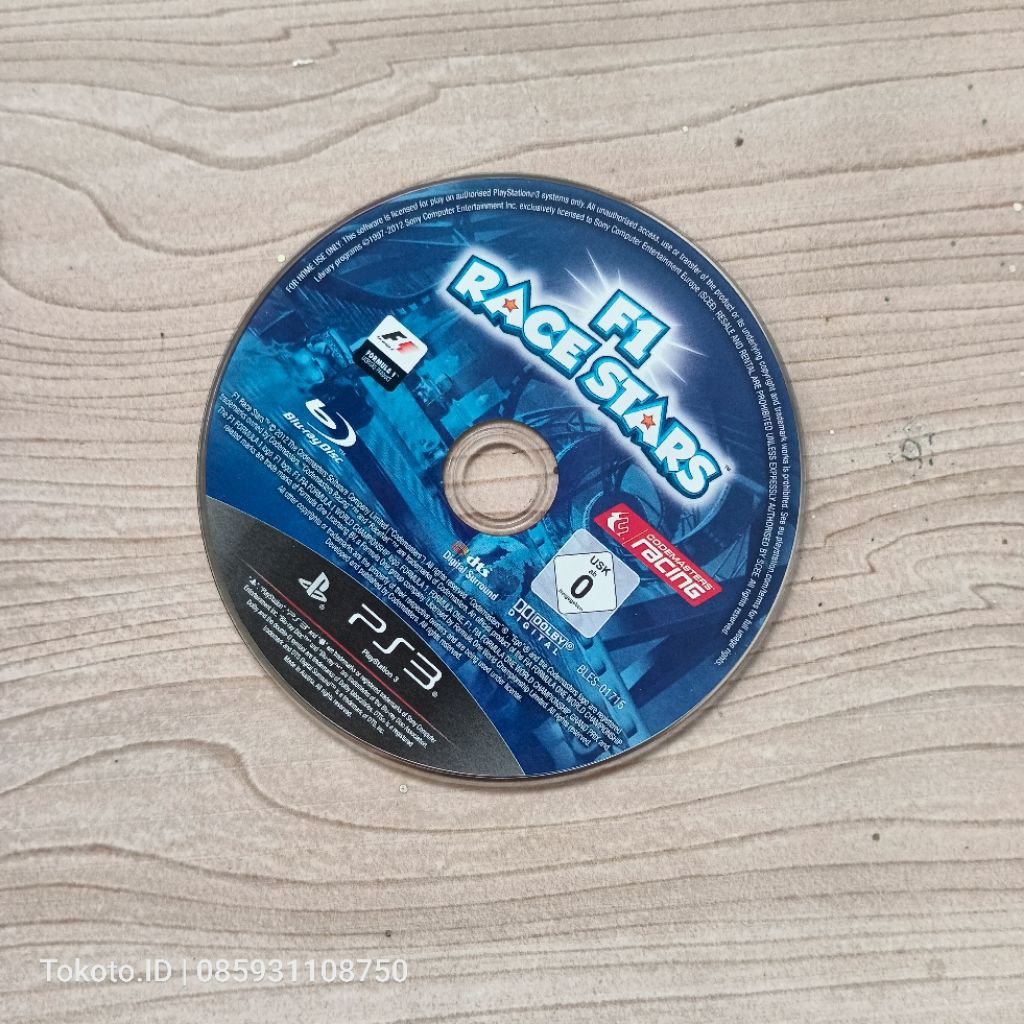 PS3 BD Game F1 Race Stars Original