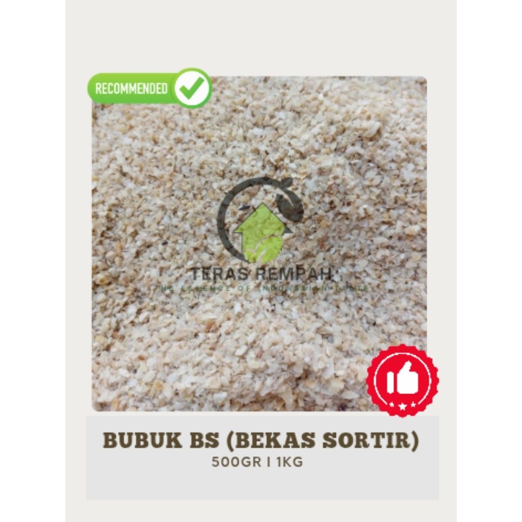 

Kemiri Bubuk BS (bekas sortir) - sisa produksi - berat 1kg kemasan vacuum
