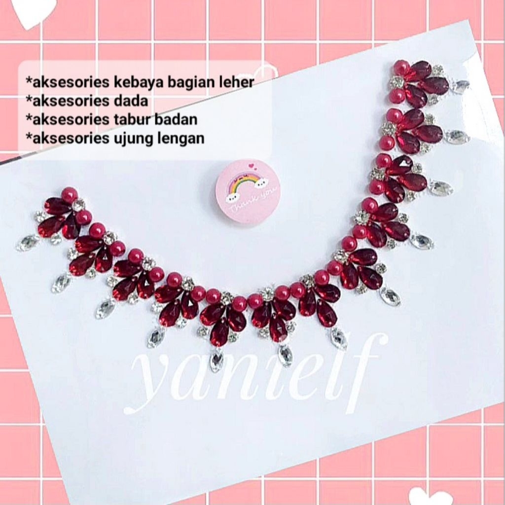 payet rangkai leher,dada,tabur