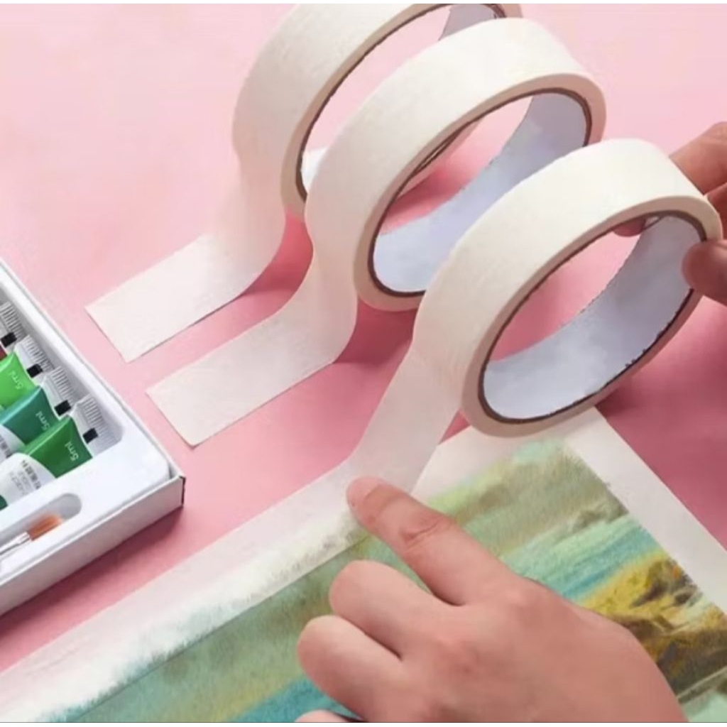 

LAKBAN KERTAS MASKING LAKBAN 1X25Y PUTIH - VOLTAN