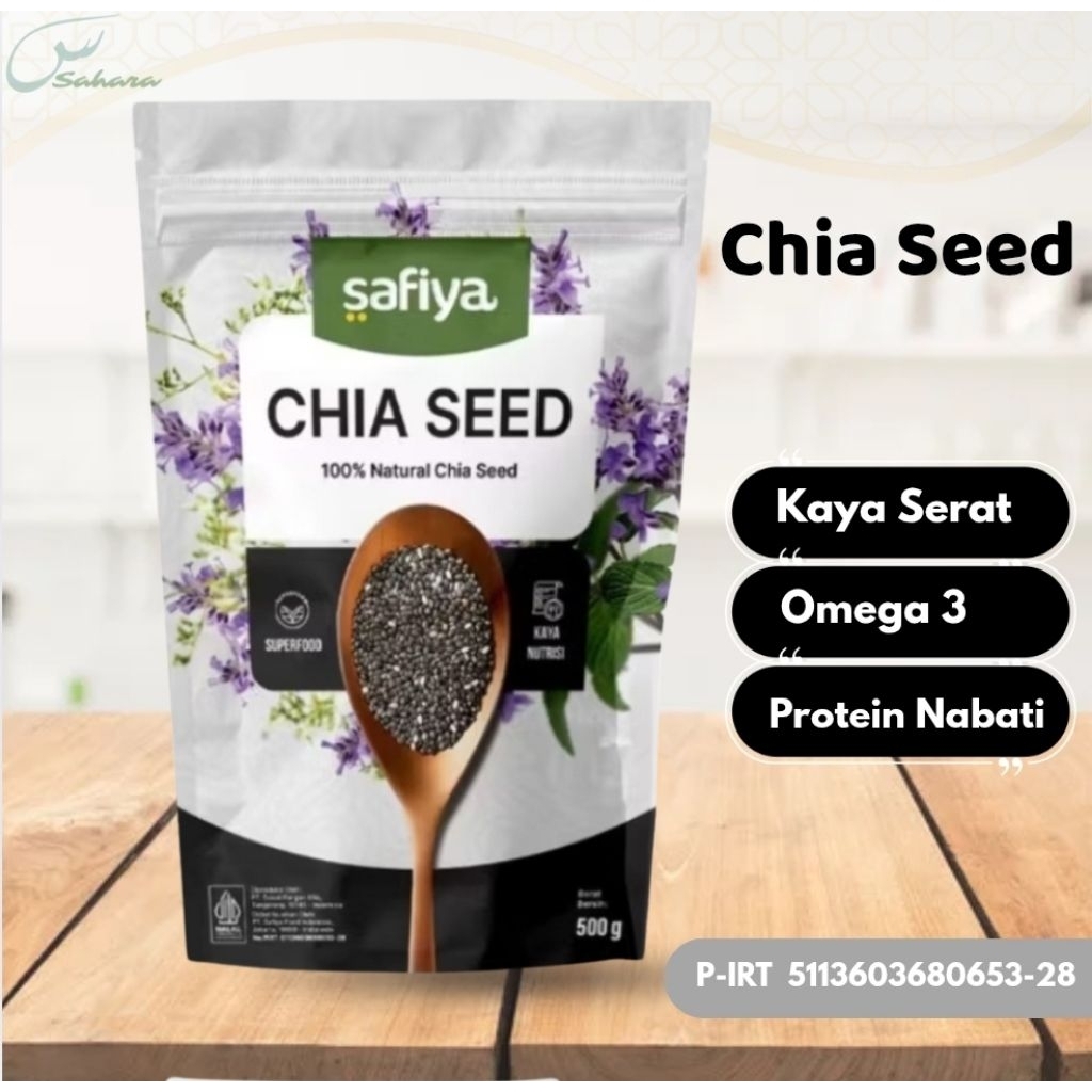 

Chia Seed Chiaseed Organik Safiya 500 gram