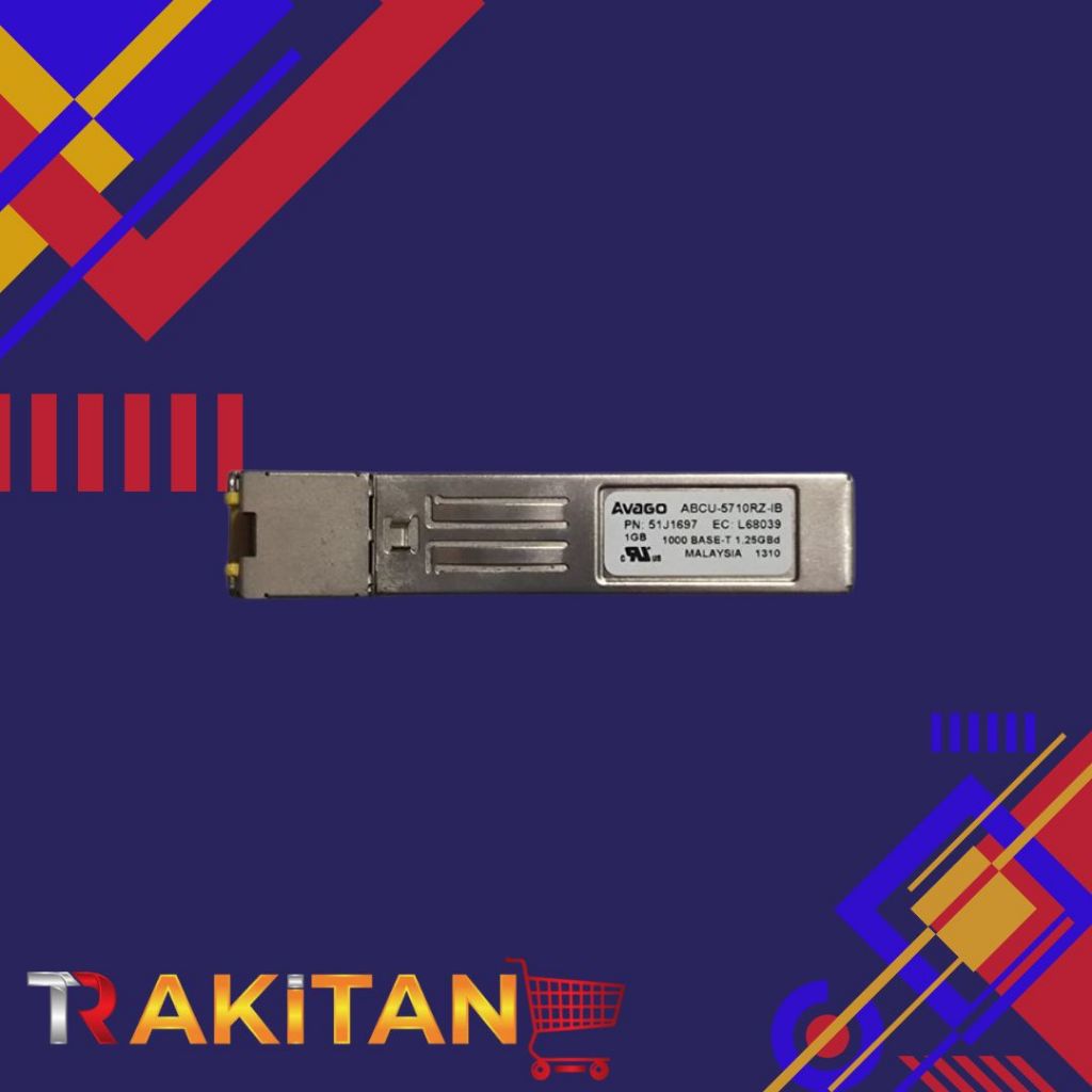 SFP AVAGO 1000BASE-T Trancvr Module 51J1697 Copper RJ45/ABCU-5710RZ-IB