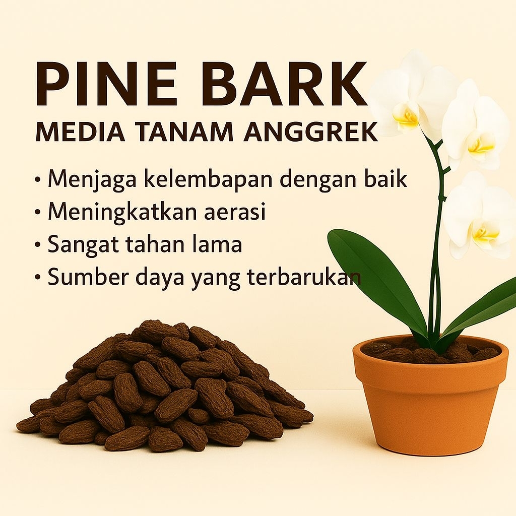 Pine Bark Media Tanam Anggrek 1KG