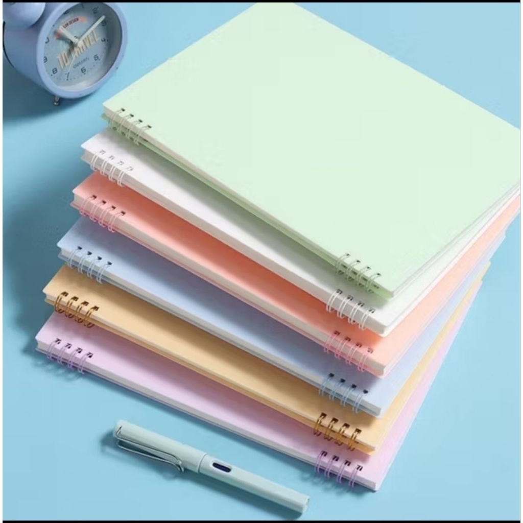 Notebook Set A5 Buku Diary Aesthetic Pastel
