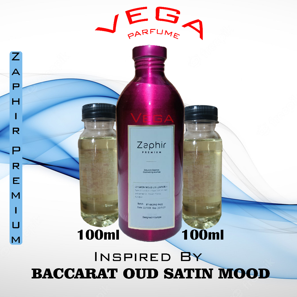 Baccarat Oud Satin Mood Parfarome Premium 100ml Repack Murni Bibit