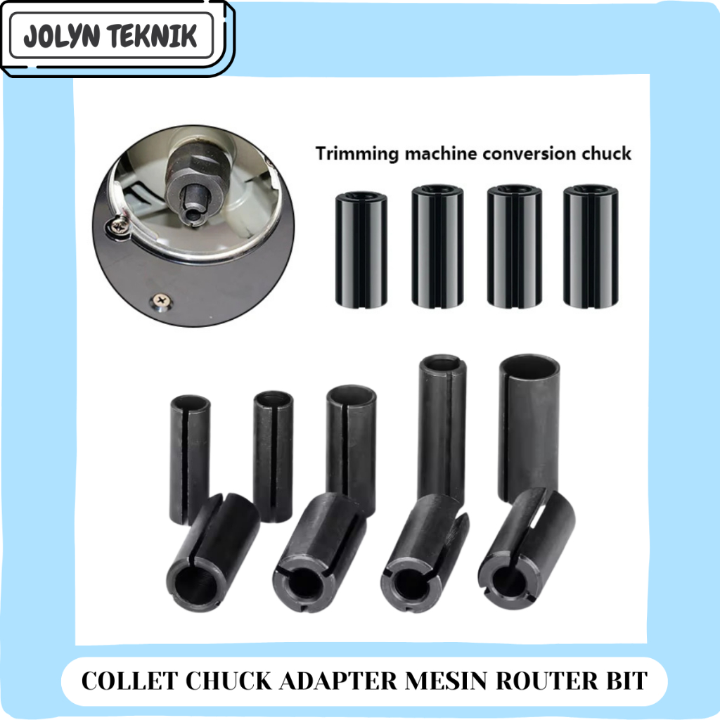 Adapter Mesin Router Bit Collet Chuck 12,7mm ADAPTER MESIN ROUTER BIT 1/2 inch Collet Chuck