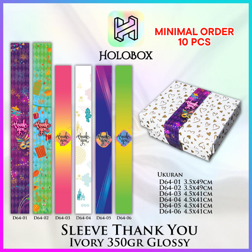 

Sleeve / Box / Label / Hiasan / Paper Belt / Thank You / Vertikal / D64