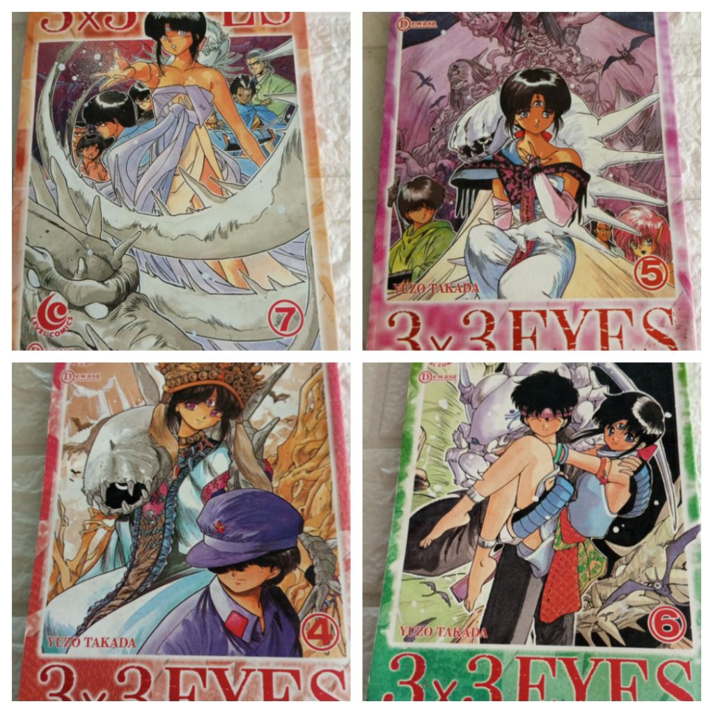komik jepang manga 3x3 eyes