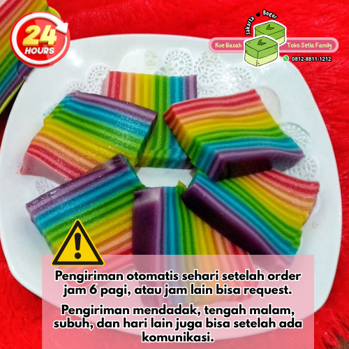 

Jajanan Tradisional Kue Subuh Lapis Pepe Pelangi