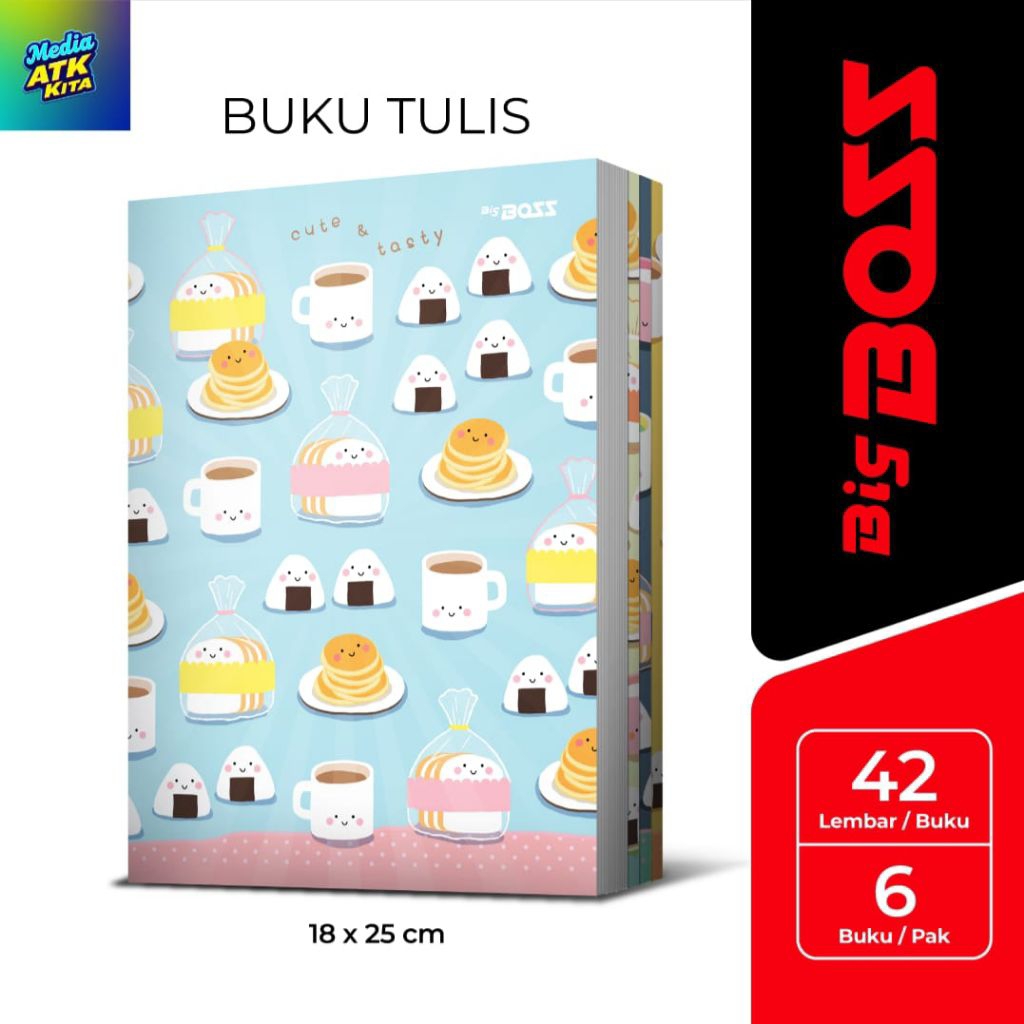 

Buku Tulis Bigboos 42 Lembar, 1 Pack (6 Buku)