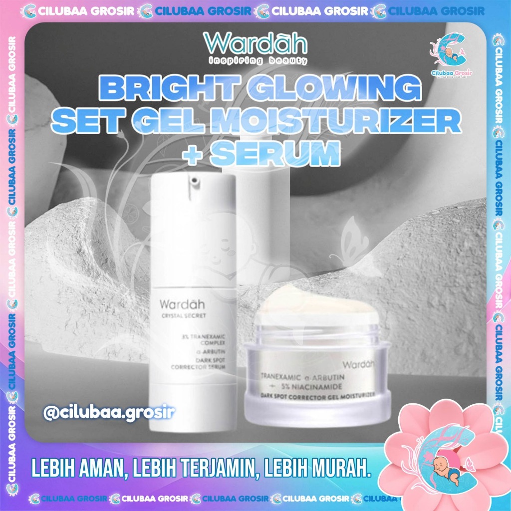 [2PCS] WARDAH Paket Brightening All Skin Glowing Set || Crystal Secret Dark Spot Serum + Tranexamic 