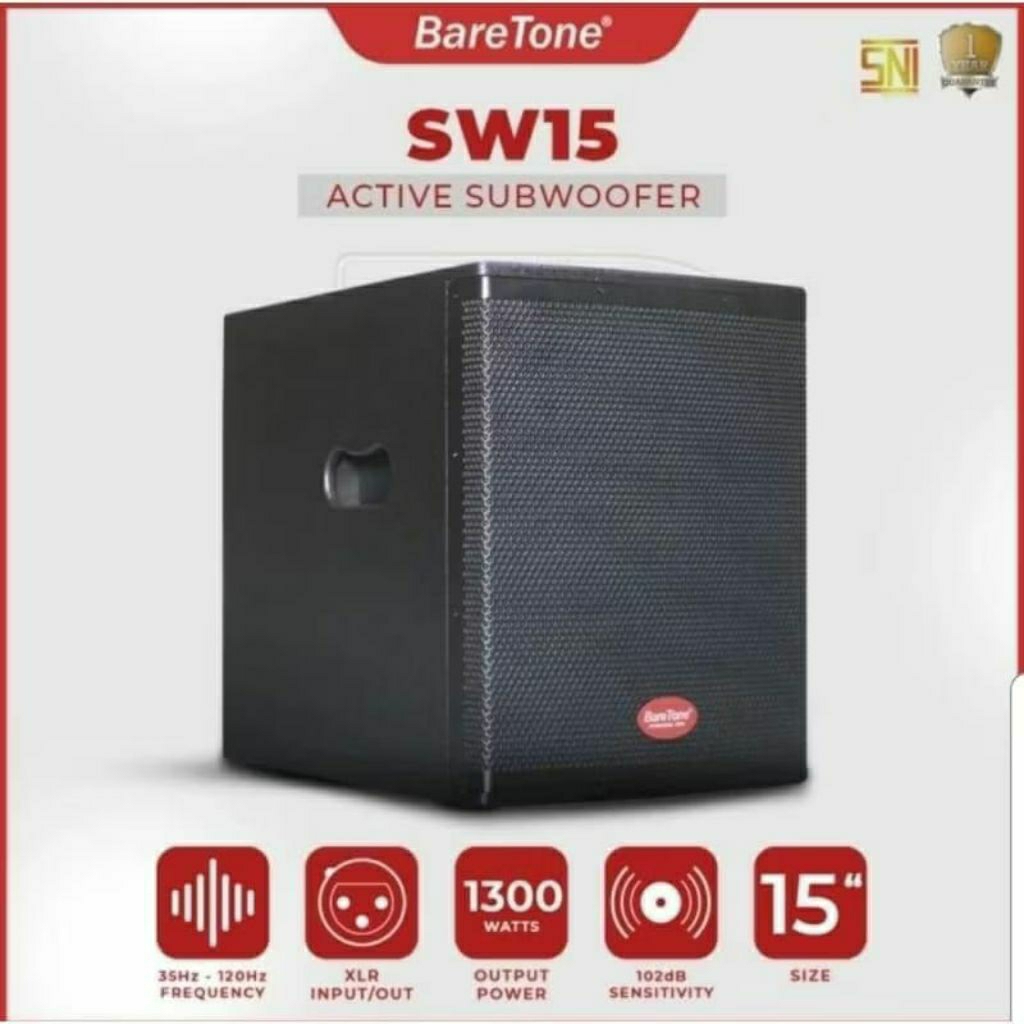 Subwoofer aktif Baretone SW15 baretone 15inch