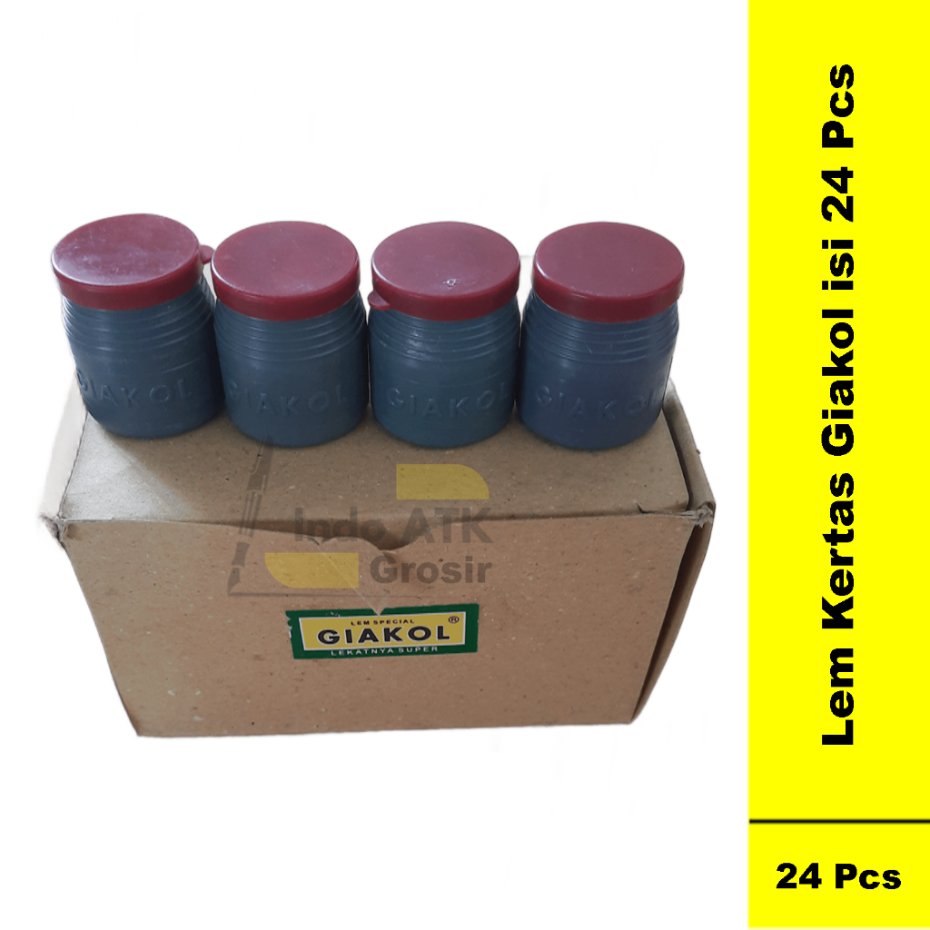 

1Pak Isi 24Pcs Lem Kertas Cair GIAKOL