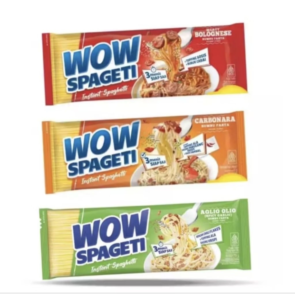 

MIE WOW Spagety all varian 84g dan paketan (mix)isi 7pcs gratis totebag