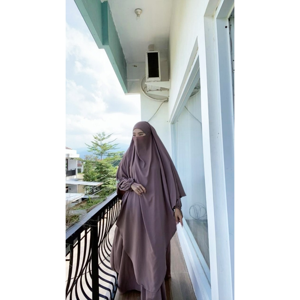 Gamis Abaya Premium Silk Anti UV Gamis Aja Tanpa Khimar Jilbab Model Turki arab Wanita Muslim Cadar 