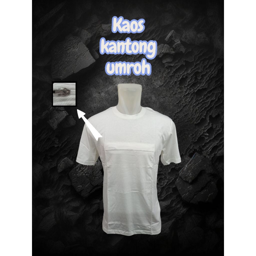 kaos kantong umroh dan haji kaos resleting