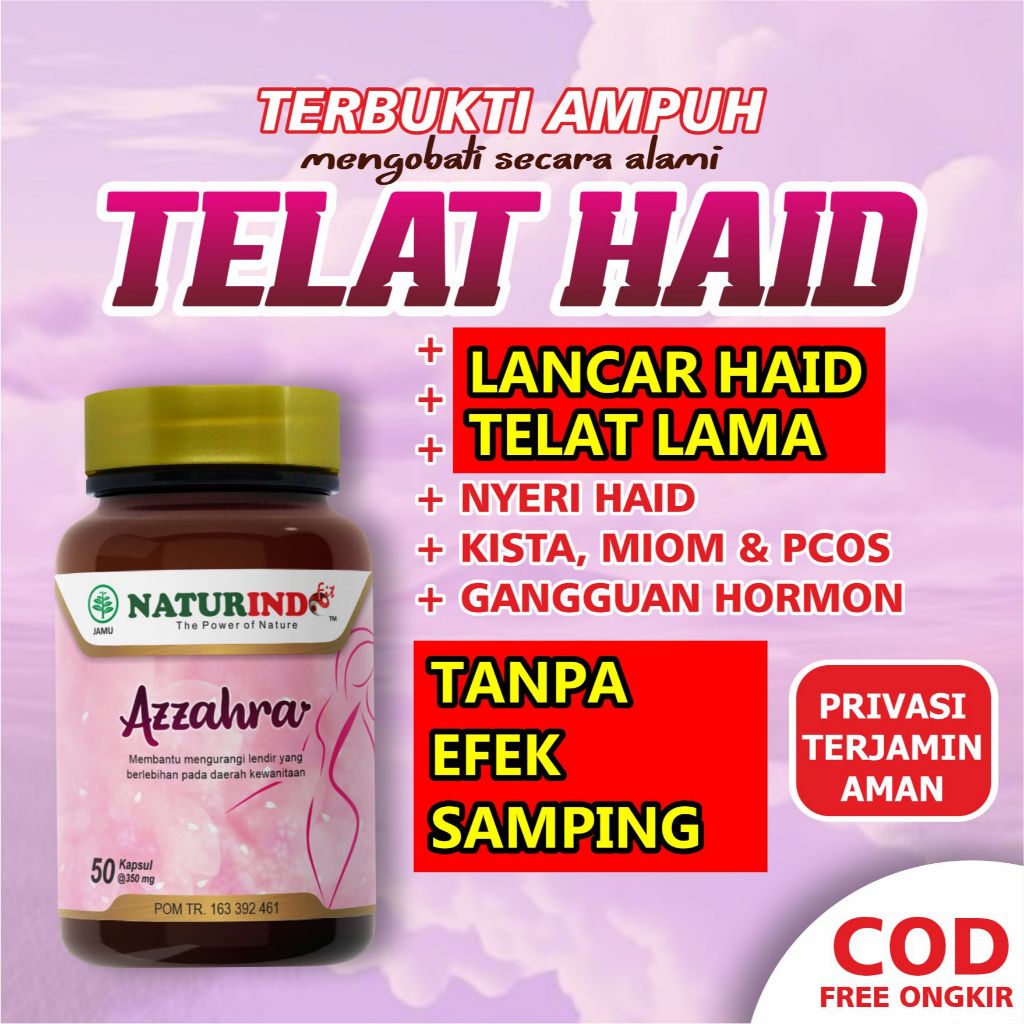 Obat Telat Haid Ampuh PCOS Menstruasi Jamu Terlambat Datang Bulan Pelancar Dateng Bulan Nyeri Haid