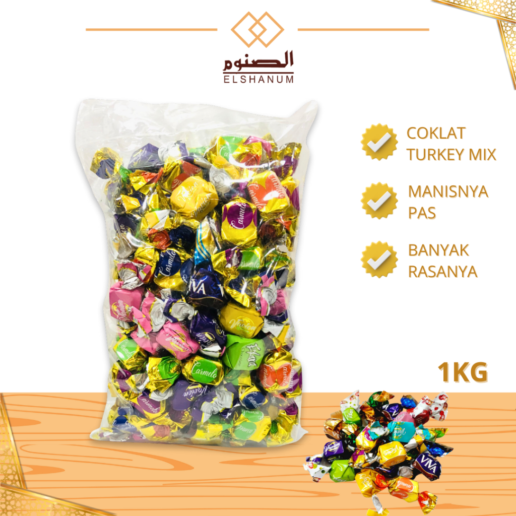 

Coklat Arab mix 1kg / Cokelat Turkey 1kg / Coklat Trkey Mix / oleh oleh haji dan umroh