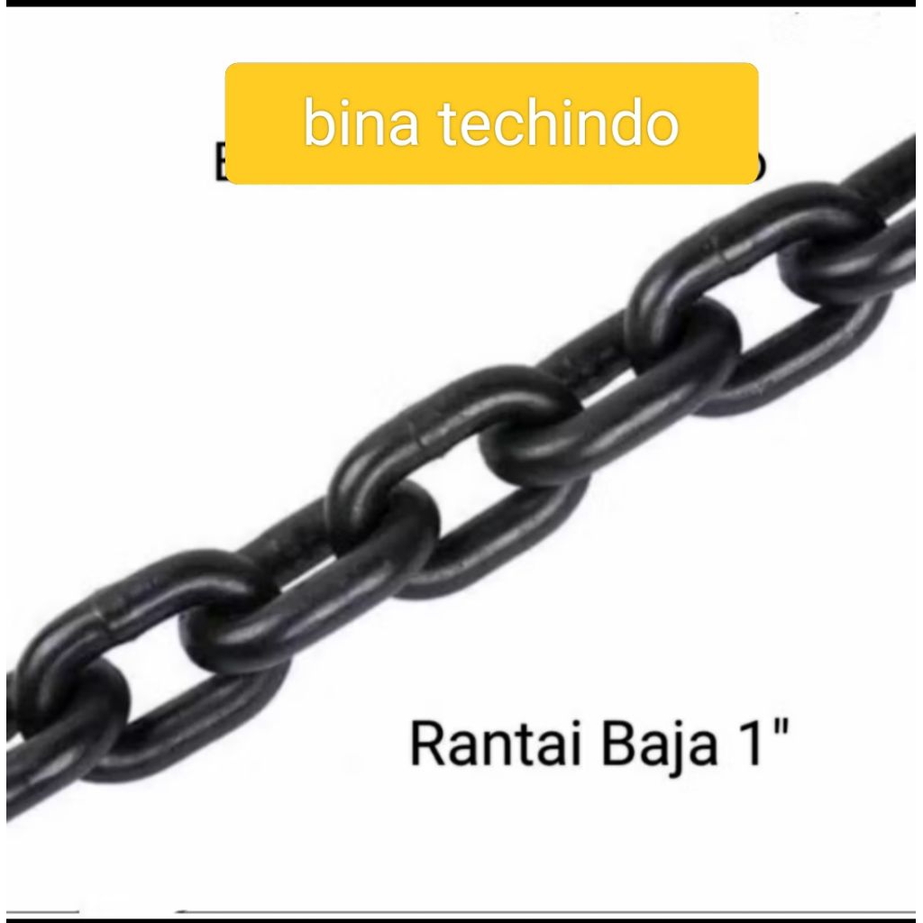 25MM (1INCHI) RANTAI BAJA. RANTAI BAJA 1INCHI. RANTAI BESI WAJA 1". RANTAI BESI 1 INCHI. RANTAI HITA