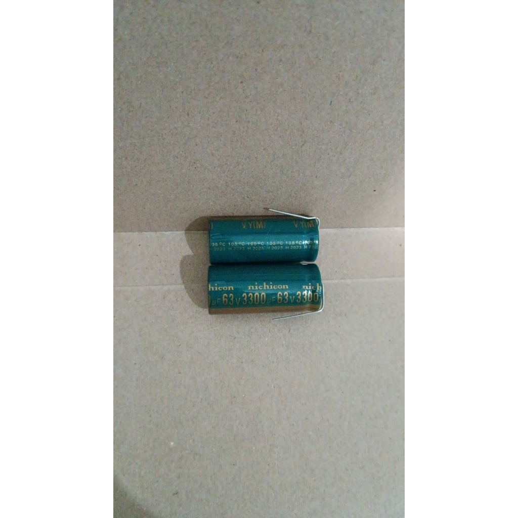 8603 kapasitor elco elko 3300uf 3300 uf 63v 63volt 63 volt nichicon